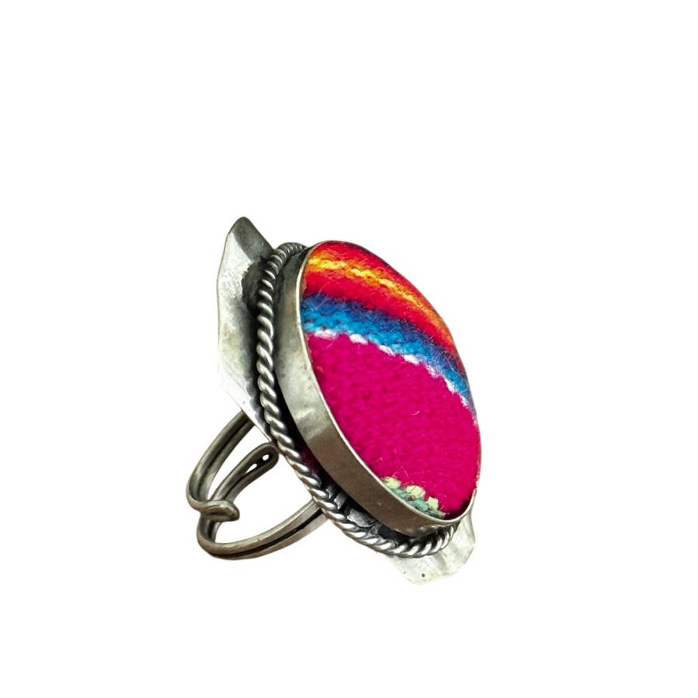 Handmade Boho Peruvian Textile Ring